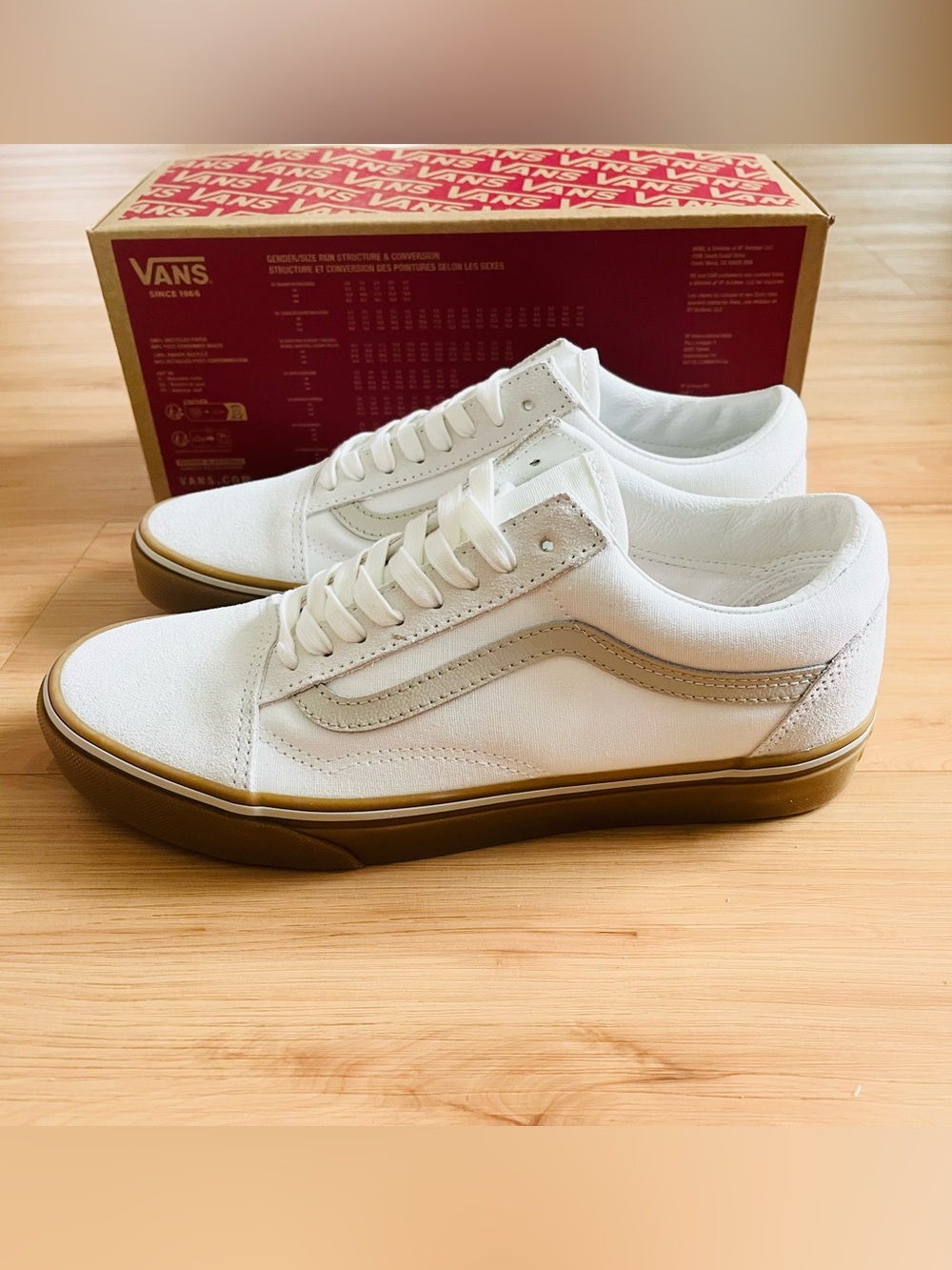 Vans Old Skool Shoe Gum White Women 7.5 US - Picture 8 of 10